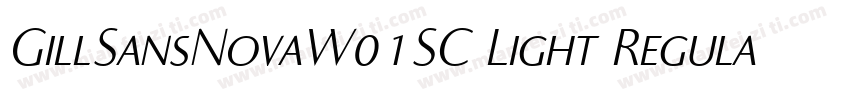 GillSansNovaW01SC Light Regular字体转换